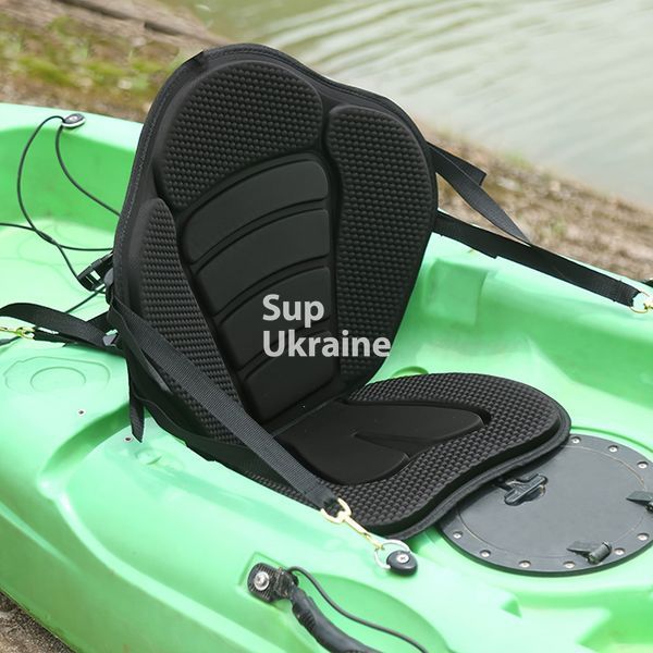 Чорне сидіння для сап дошки та каяка з регульованою спинкою chair01 фото