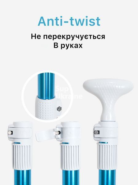 Весло розбірне для SUP-дошки Blue /каяка/човна 3-х секційне алюмінієве blue03 фото