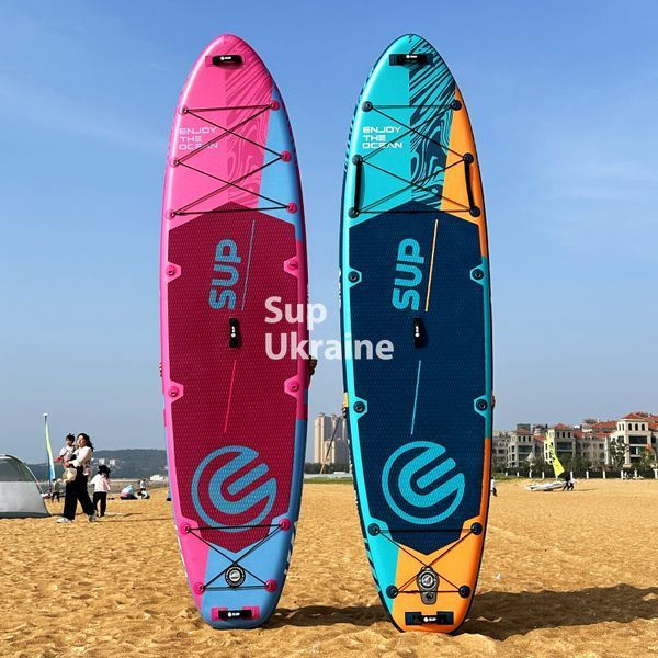 Надувна SUP дошка E-SUP Pink (Для новачків) &mdash; Cтійкій Сап Борд es01 фото