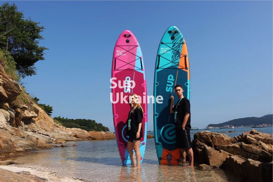 Надувна SUP дошка E-SUP Pink (Для новачків) &mdash; Cтійкій Сап Борд es01 фото