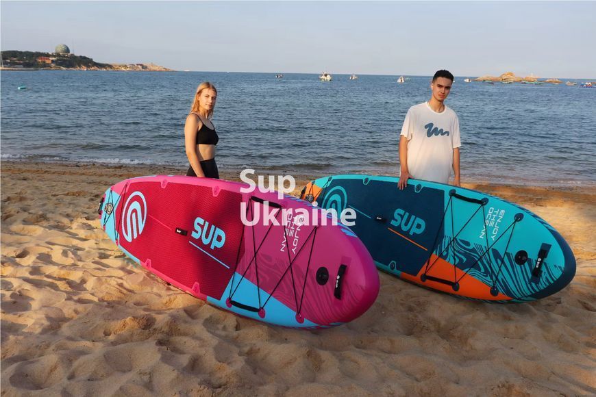 Надувна SUP дошка E-SUP Pink (Для новачків) &mdash; Cтійкій Сап Борд es01 фото