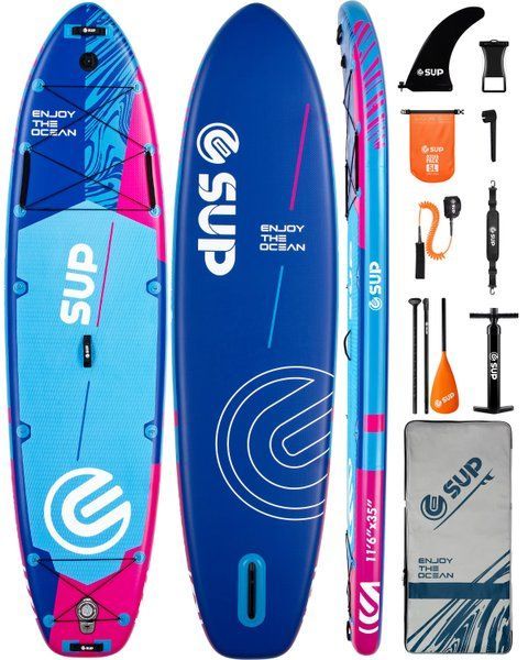Надувна SUP дошка E-SUP Lake (Для новачків) &mdash; Cтійкій Сап Борд es01 фото